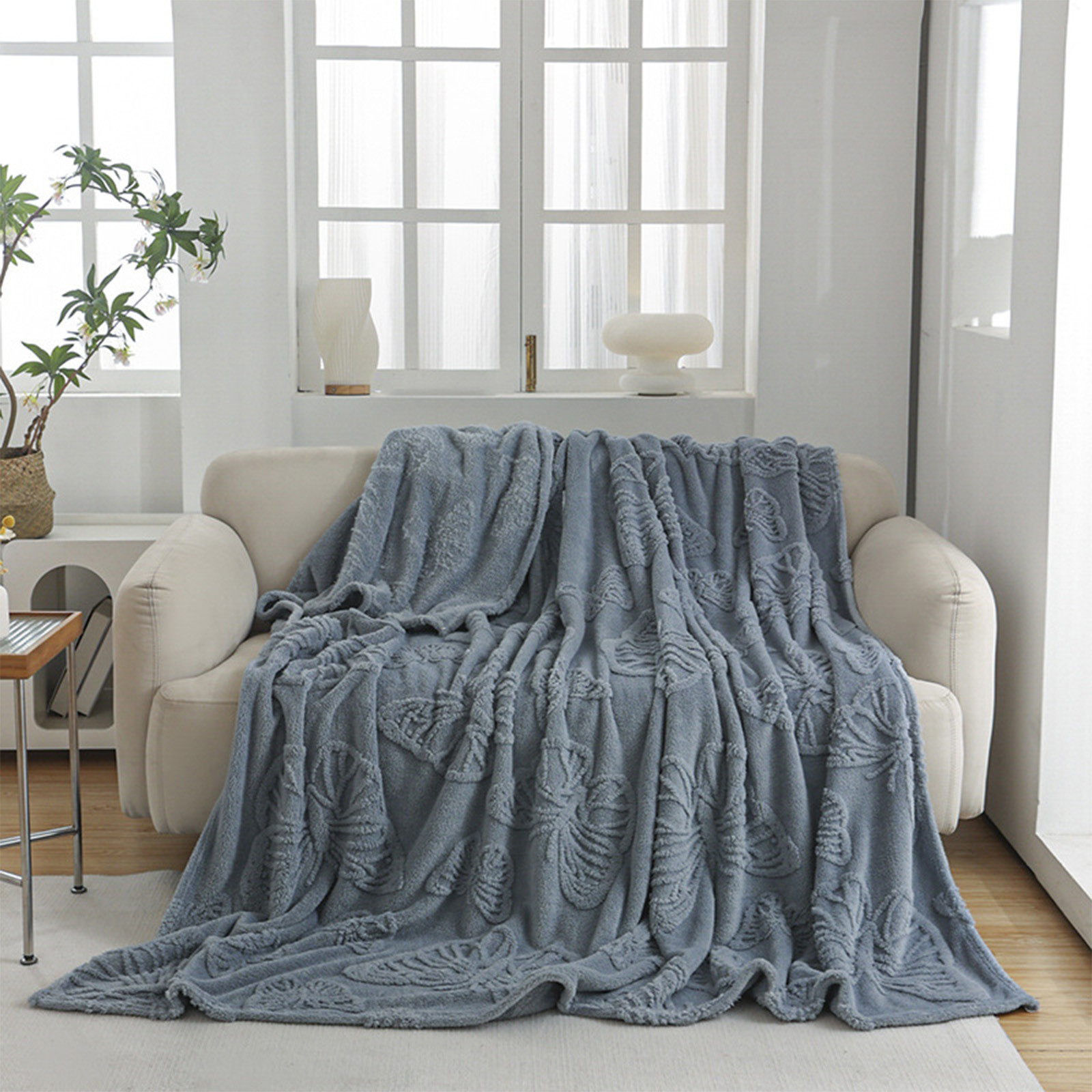 BZPIZ Home Deals Cooling Weighted Blanket Cooling Blankets for Hot Sleepers and Night Sweats in An Air-conditioned Room Full Size Blanket Life Comfort Flannel Blanket